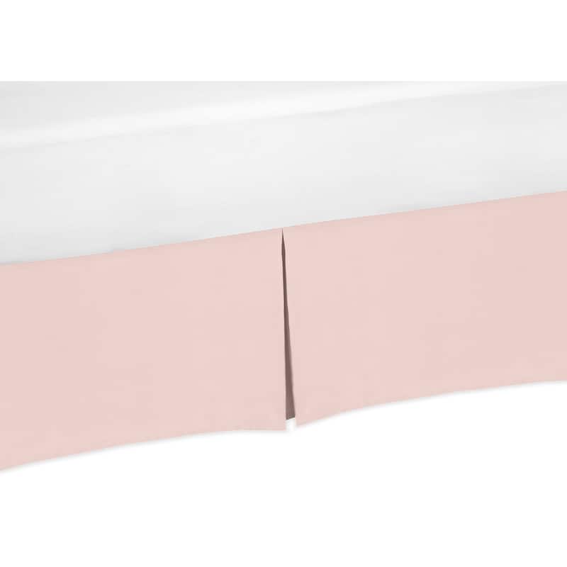 Sweet Jojo Designs Solid Blush Pink Celestial Baby Girl Collection Crib Bed Skirt
