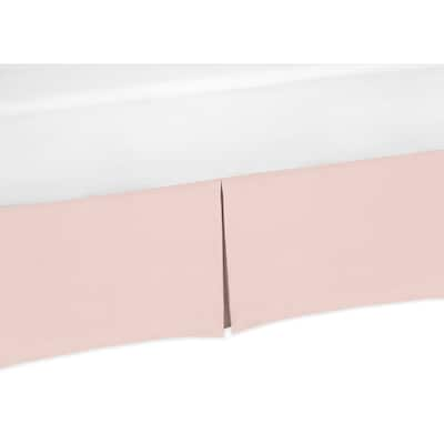 Sweet Jojo Designs Solid Blush Pink Celestial Baby Girl Collection Crib Bed Skirt