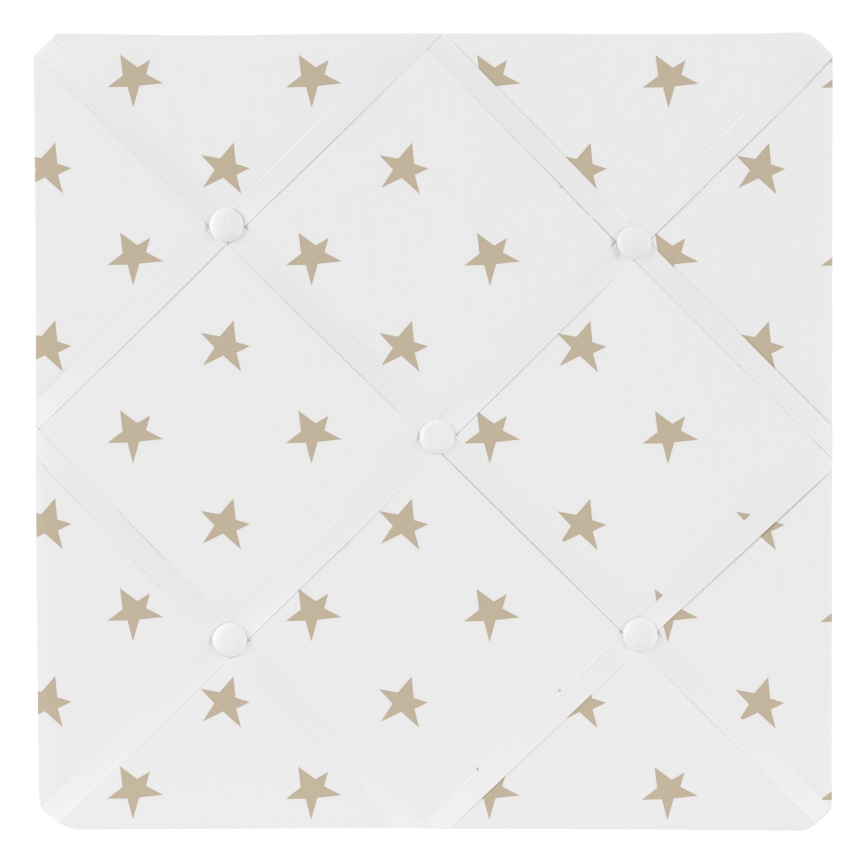 Sweet Jojo Designs Gold and White Star Celestial Collection 13-inch Fabric  Memory Photo Bulletin Board Bed Bath  Beyond 19201917