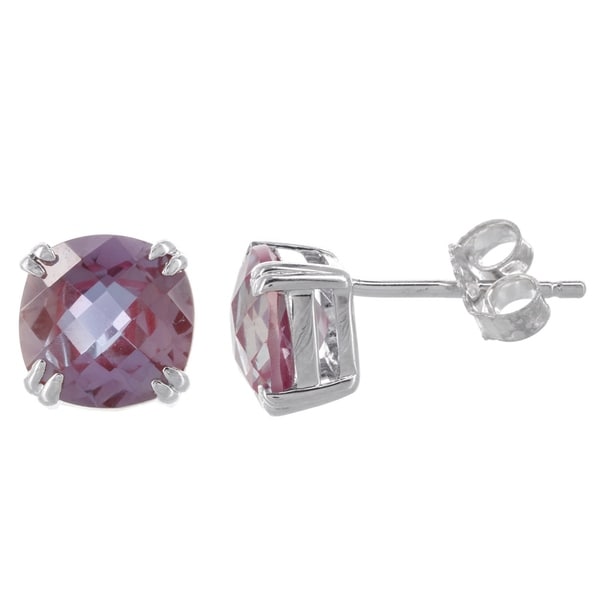 H Star Sterling Silver Created Alexandrite Stud Earrings Free H Star Sterling Silver Created Alexandrite Stud Earrings