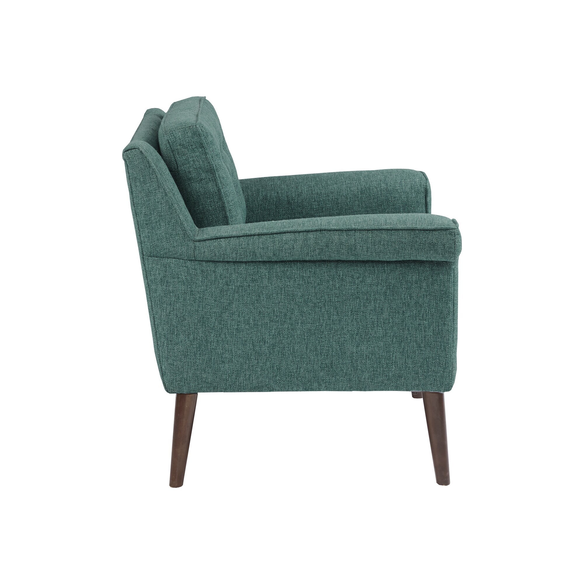 Ink Ivy Dana Blue Fabric And Wood Tufted Accent Chair Overstock
