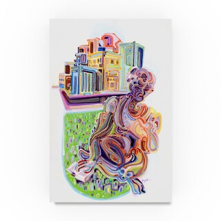 Josh Byer 'Reading on the Lawn' Canvas Art - Bed Bath & Beyond - 19204497