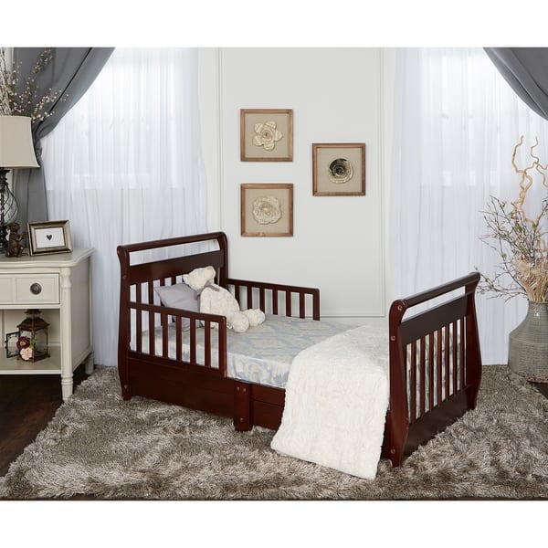 slide 2 of 2, Dream On Me, Sleigh Toddler Bed w/ Storage Drawer
