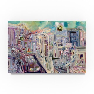 Josh Byer 'The Swan in the Moon' Canvas Art - Bed Bath & Beyond - 19205135