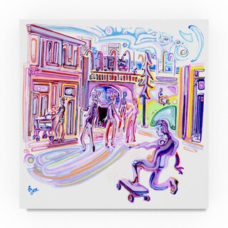 Josh Byer 'Coasting Down Grape Street' Canvas Art - Bed Bath & Beyond ...