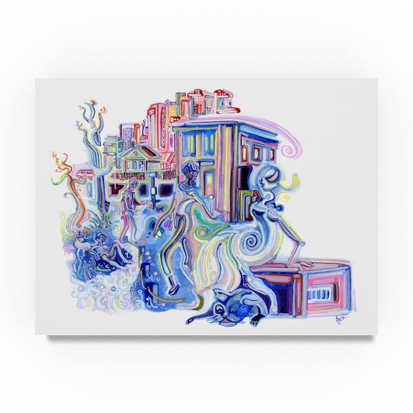 Josh Byer 'The Girl on the Vent' Canvas Art - Bed Bath & Beyond - 19205152