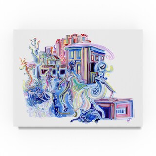 Josh Byer 'The Girl on the Vent' Canvas Art - Bed Bath & Beyond - 19205152