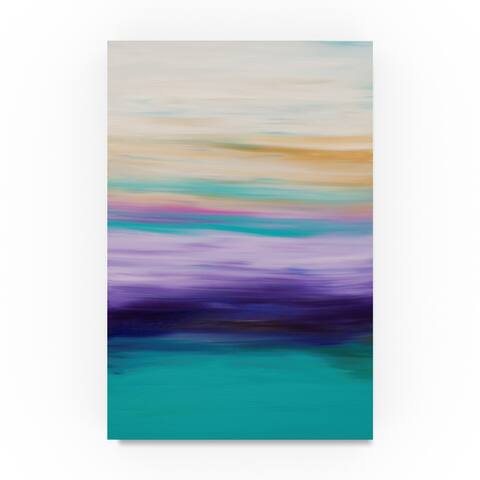 Hilary Winfield 'Sunrise Foggy Purple' Canvas Art
