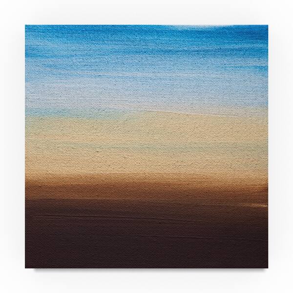 Hilary Winfield 'Ten Sunsets Blue Brown' Canvas Art Overstock 19205705