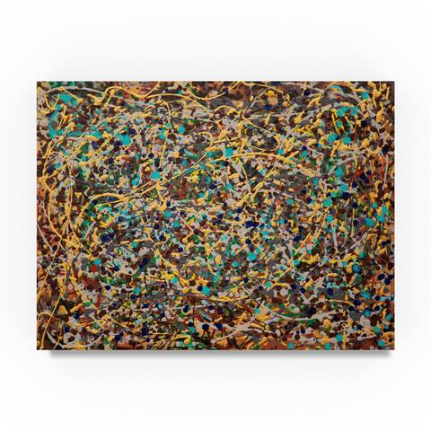 Hilary Winfield 'Spin Splatter' Canvas Art