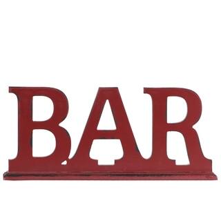 Decorative Letters Urban Trends Collection Home Decor Our Utc45306 Wood Alphabet Tabletop Decor Letter Bar On Rectangular Stand Coated