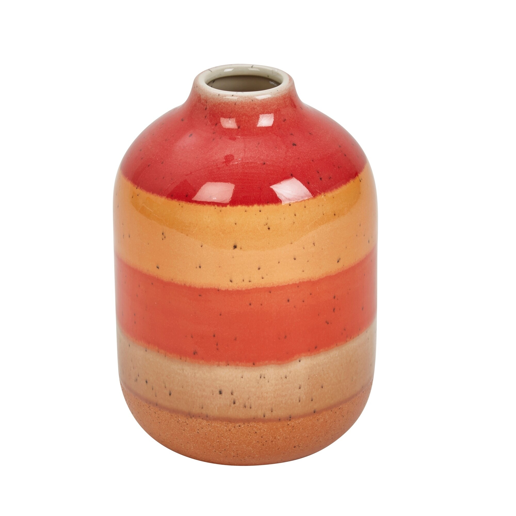 DECORATIVE CERAMIC VASE, ORANGE MIX Orange eBay