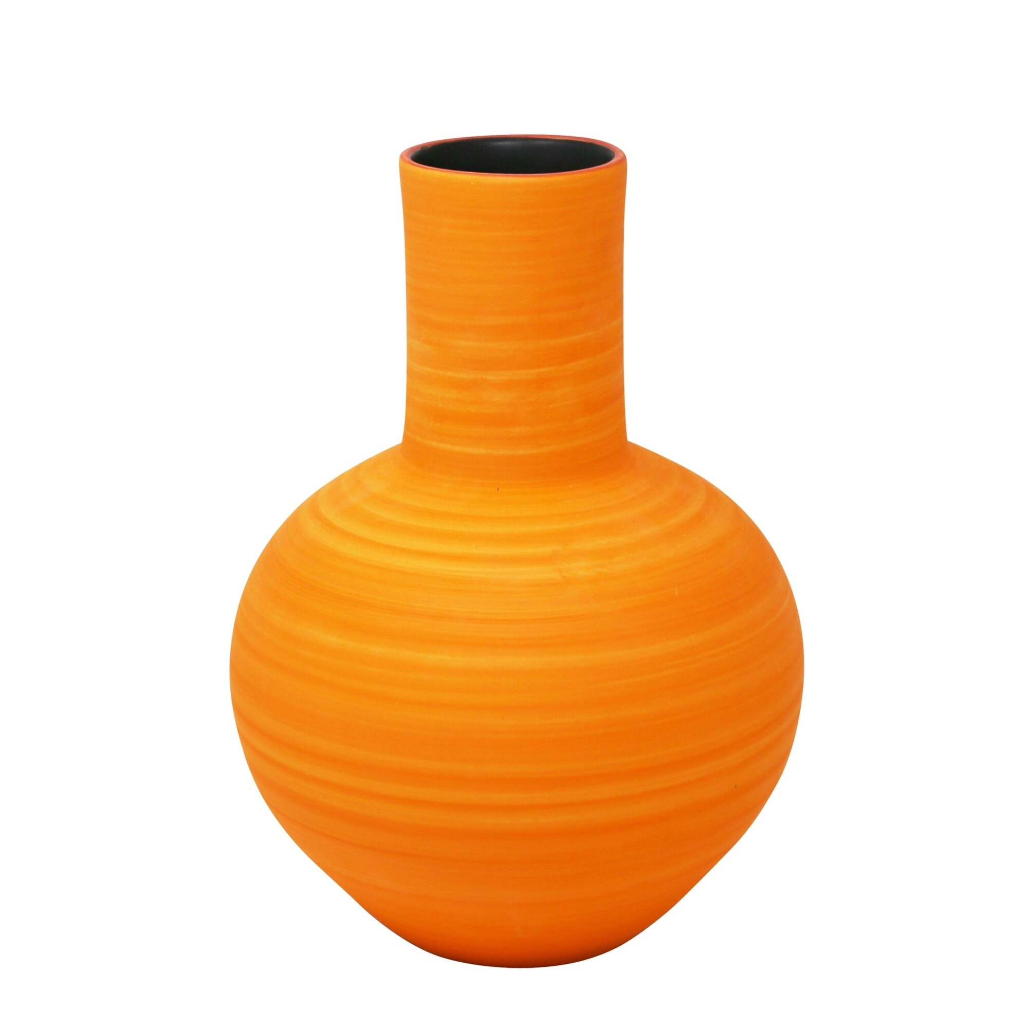 DECORATIVE CERAMIC VASE, ORANGE Orange eBay