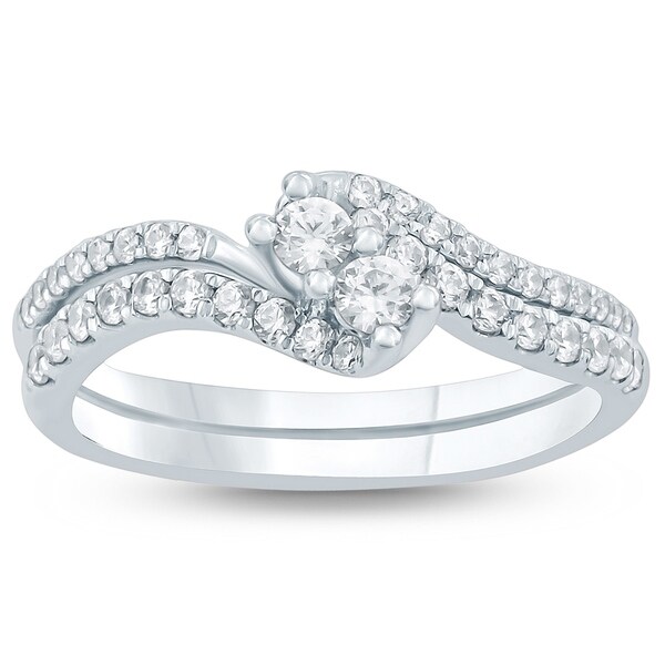 Shop 1/2 Carat TW Diamond Engagement Ring and Matching ...