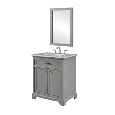 30 in. Single Bathroom Vanity set in Light Grey
