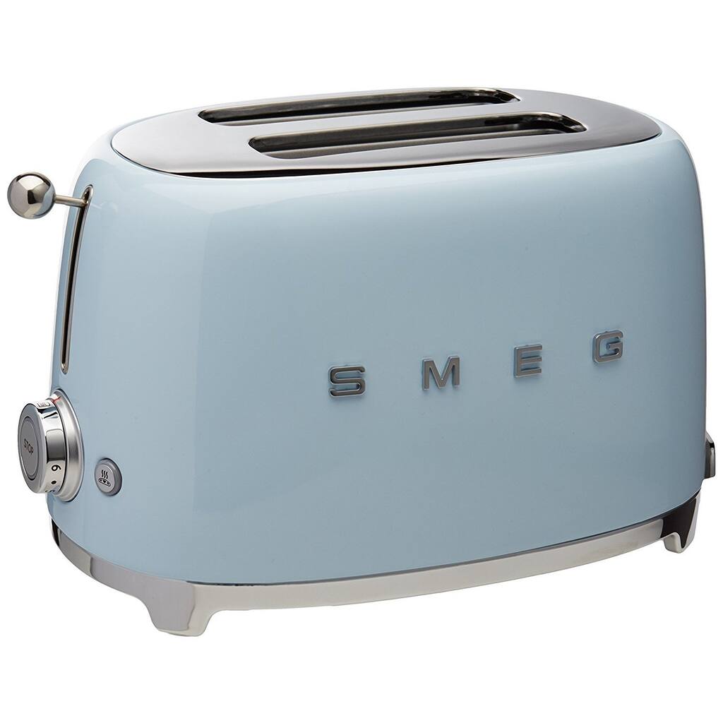 Smeg 50's Retro Style Aesthetic 2 Slice Toaster Pastel Blue