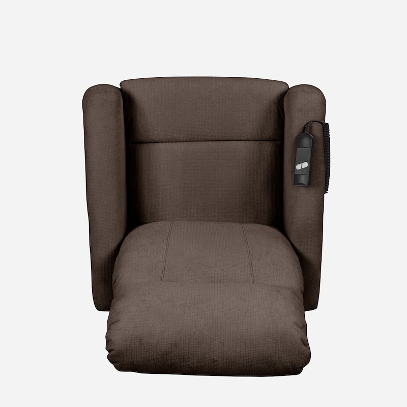Copper Grove Jessie Brown Chenille Power Recline and Lift Chair