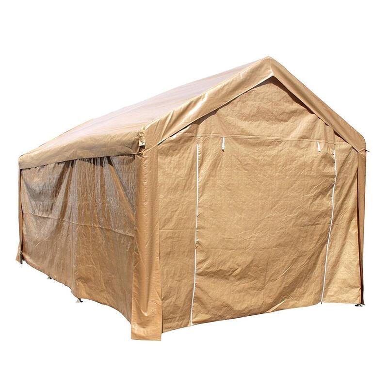ALEKO 10 x 20 Heavy Duty Outdoor Carport Gazebo Canopy Tent with Sidewalls