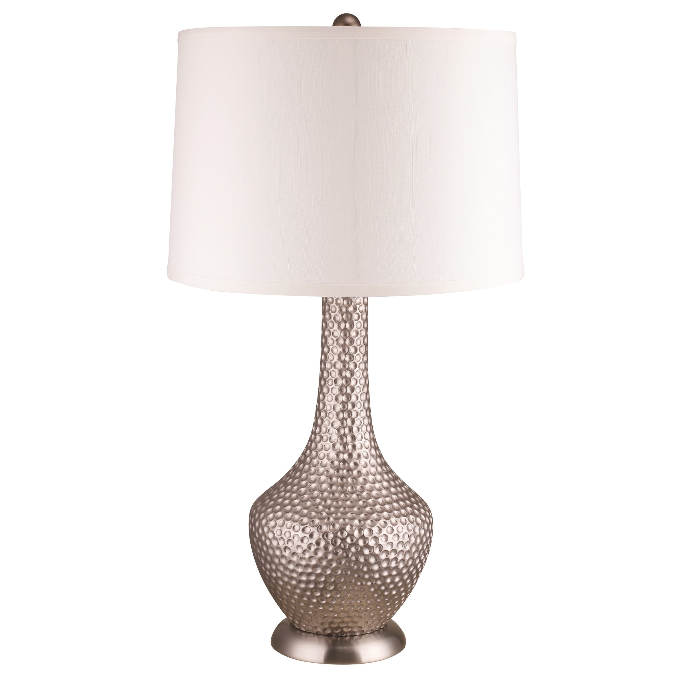 white and rose gold lamp shade