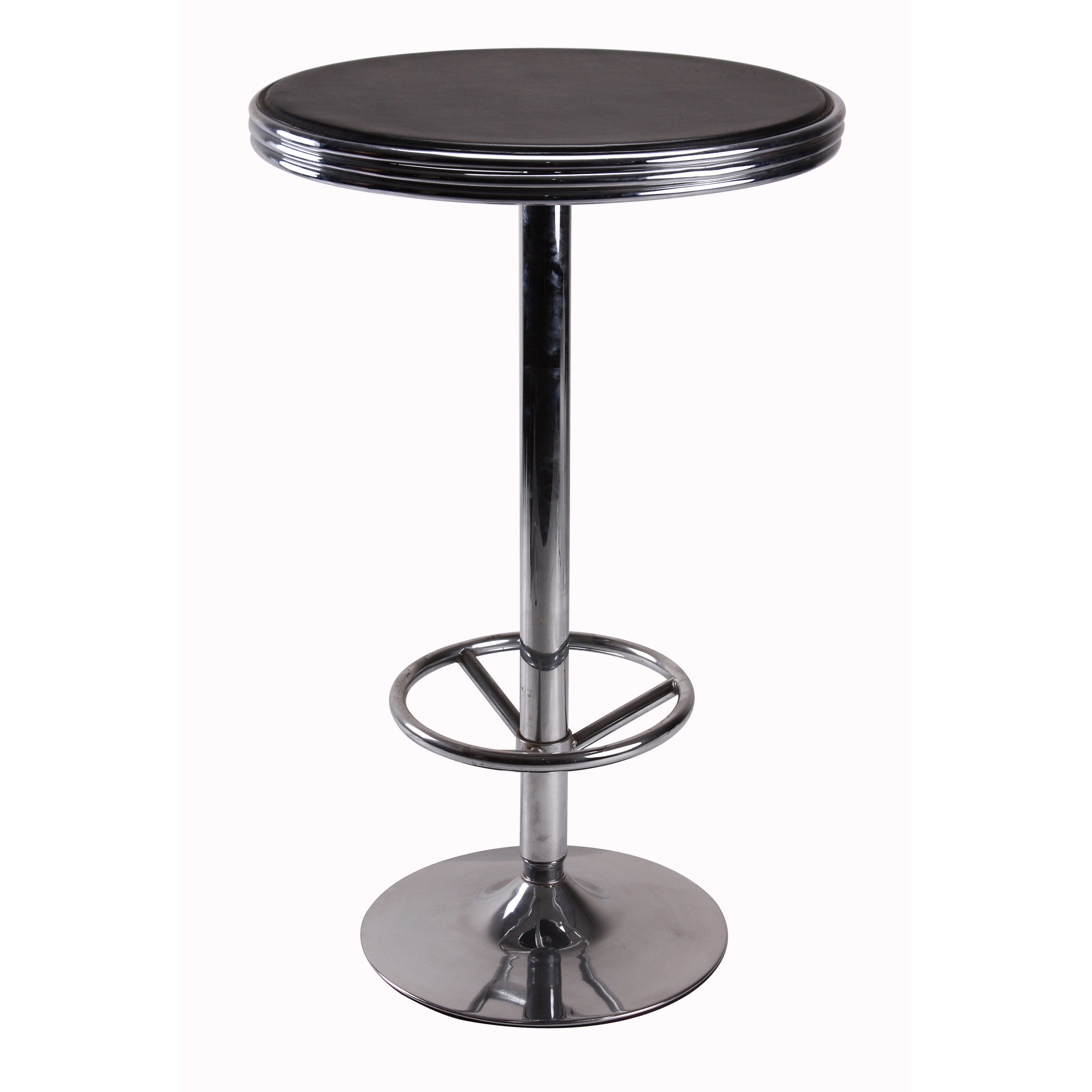 Vogue Furniture Direct Bar Table with foot rest, Black Black 851806007294 eBay