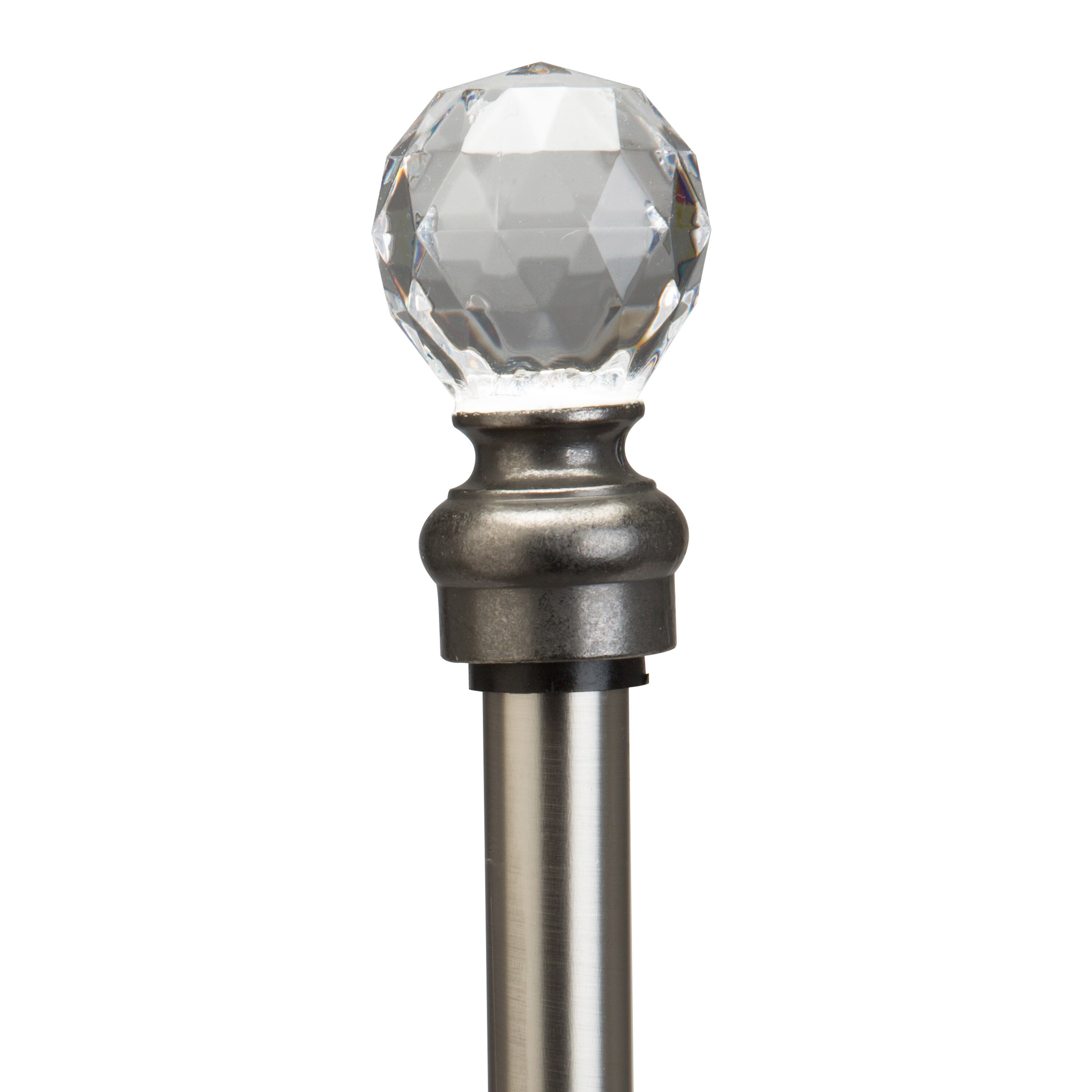 Shop Home Details Crystal Ball 86 120 Inch Adjustable Curtain Rod