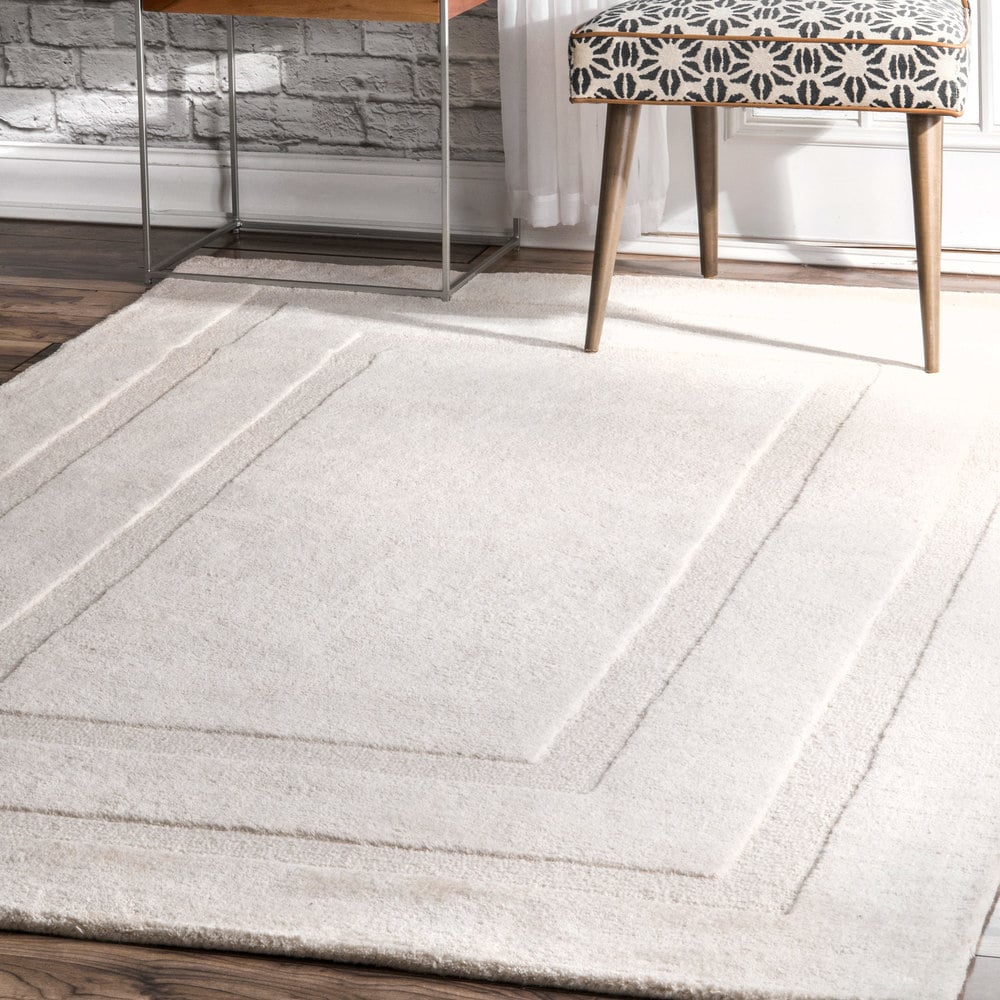 Nuloom Transitional Wool Double Border Handmade Area Rug