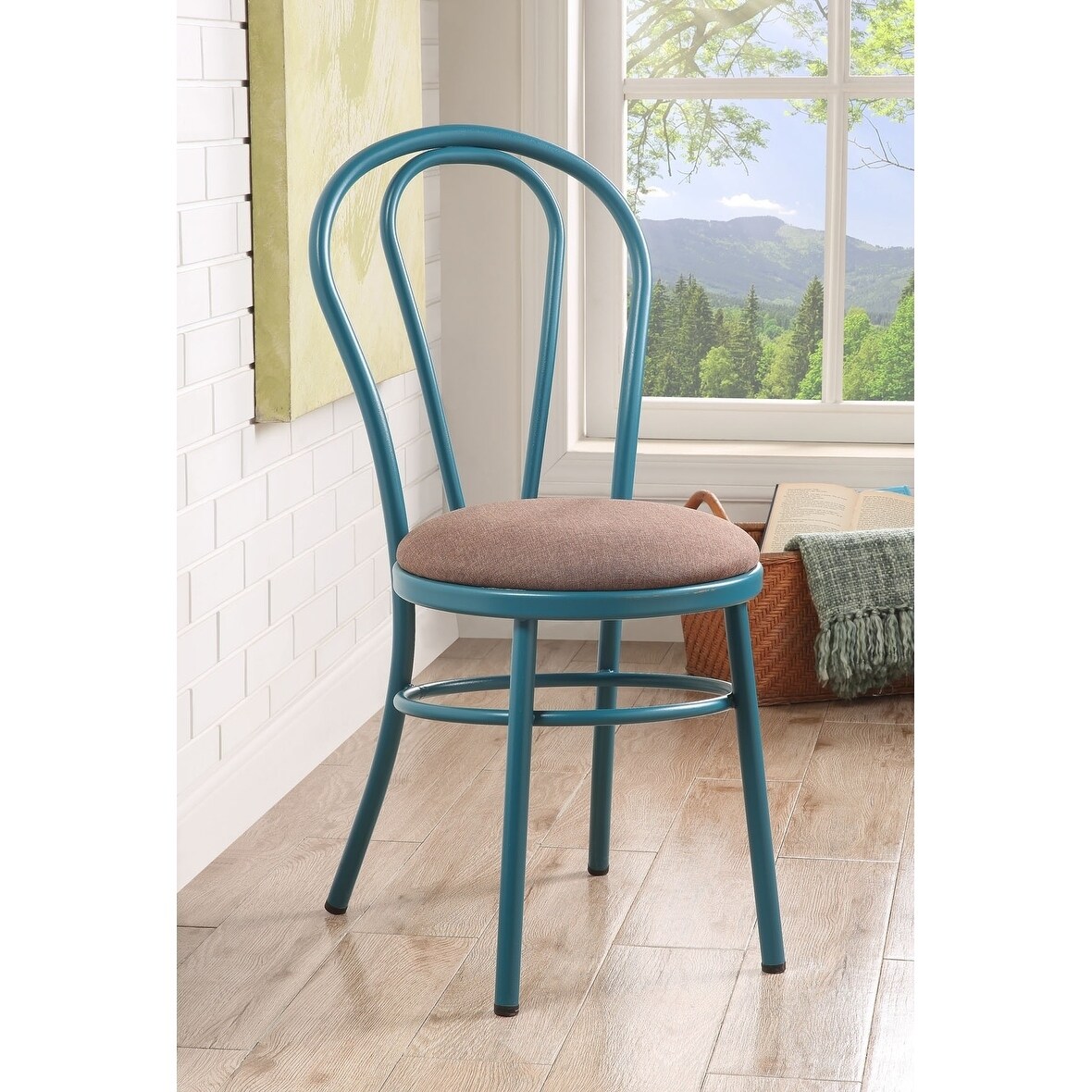 teal side chair