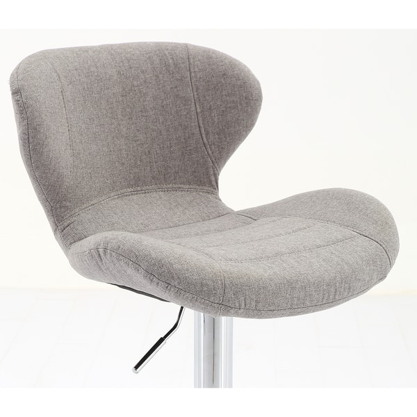 Vogue Furniture Direct Adjustable Chrome Metal Fabric Upholstered