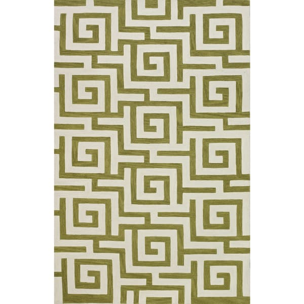Addison Optics Greek Key Lime Green White Area Rug 9 Addison Optics Greek Key Lime Green White Area Rug 9