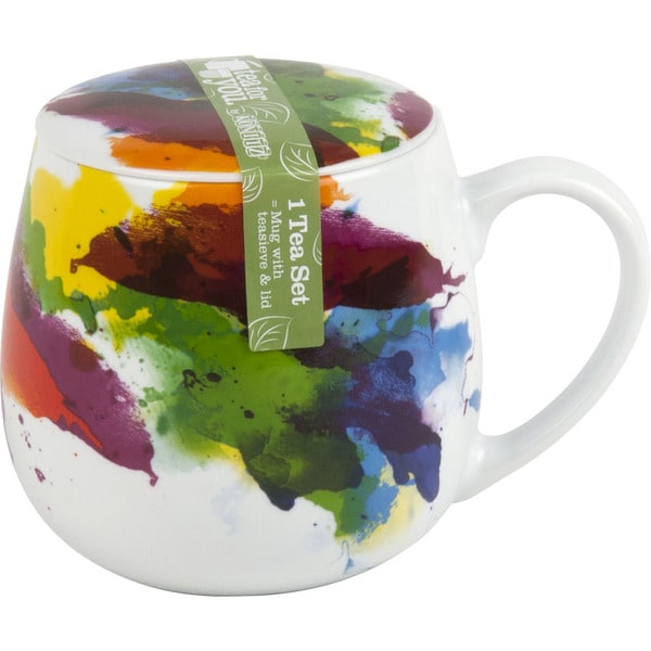 Konitz Set of 3 Tea For One Flow Mugs with Seive and Lid. Opens flyout.
