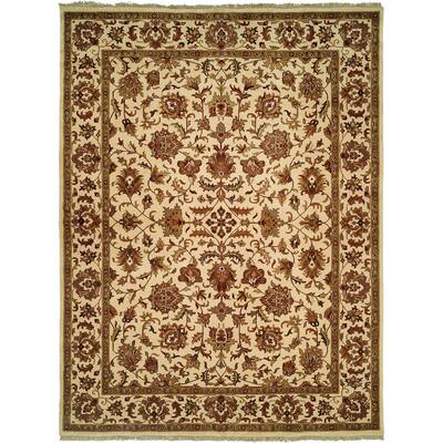 Lateef Ivory Wool Hand-knotted Area Rug