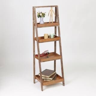 Etagere Maple Finish Wood 60-inch Bookcase