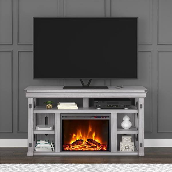 Shop Avenue Greene Woodgate Fireplace 60 Inch Tv Stand On Sale