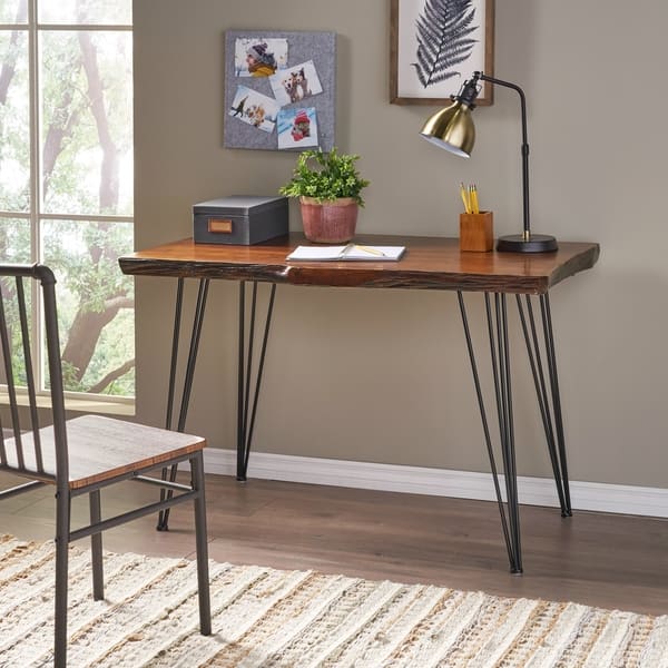 Shop Remington Natural Wood Live Edge Writing Desk By Christopher