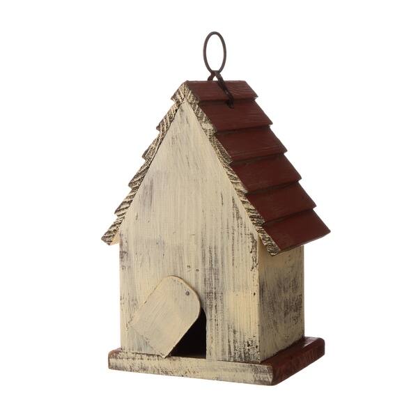 Shop Glitzhome 9 H Patriotic Solid Wood Rustic Birdhouse On Sale