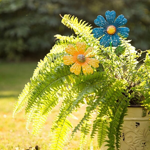 Shop Glitzhome Handcrafted Small Flowers Garden Decorative ... Shop Glitzhome Handcrafted Small Flowers Garden Decorative