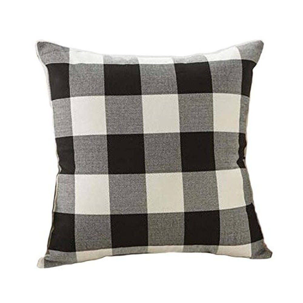 black and white checkered pillow cases