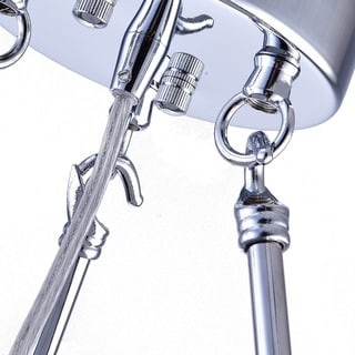 Silver Orchid Leblanc 4-light Chrome Semi-flush Mount Crystal Chandelier (Crystal Chandelier, Chrome) - Chandeliers For Bedrooms by Overstock.com