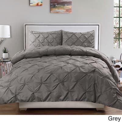 Grey Pintuck Duvet Covers Sets Find Great Bedding Deals