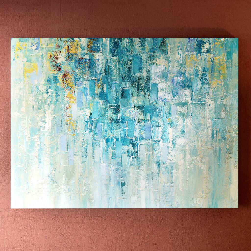 Porch & Den Home 'I Love the Rain' Multi-colored Gallery Wrapped Canvas Print