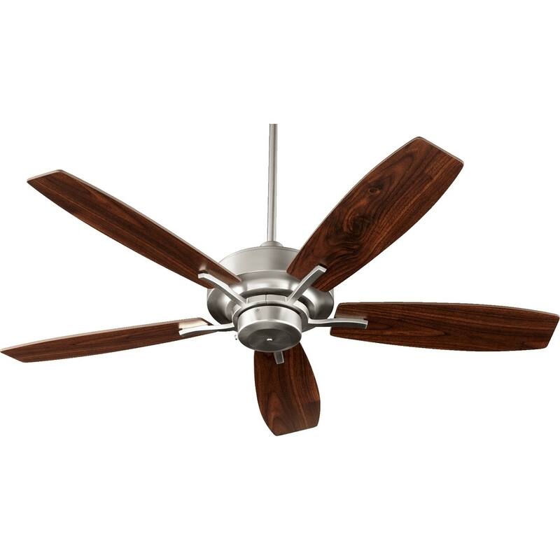 Soho 52" Transitional Ceiling Fan - 13 - 15 Degrees - satin nickel