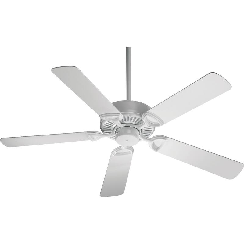 Estate 52" Transitional Ceiling Fan - 14 - Gloss white - Indoor/Large space - Downrod