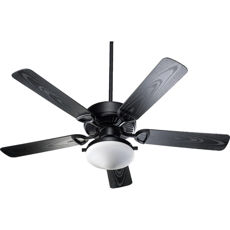 Estate 52" Uni-Pack Indoor / Patio Ceiling Fan - Matte Black - matte black/black abs blades