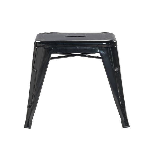 Industrial Clear Gunmetal 18-inch Mini Backless Stool (Set of 4)