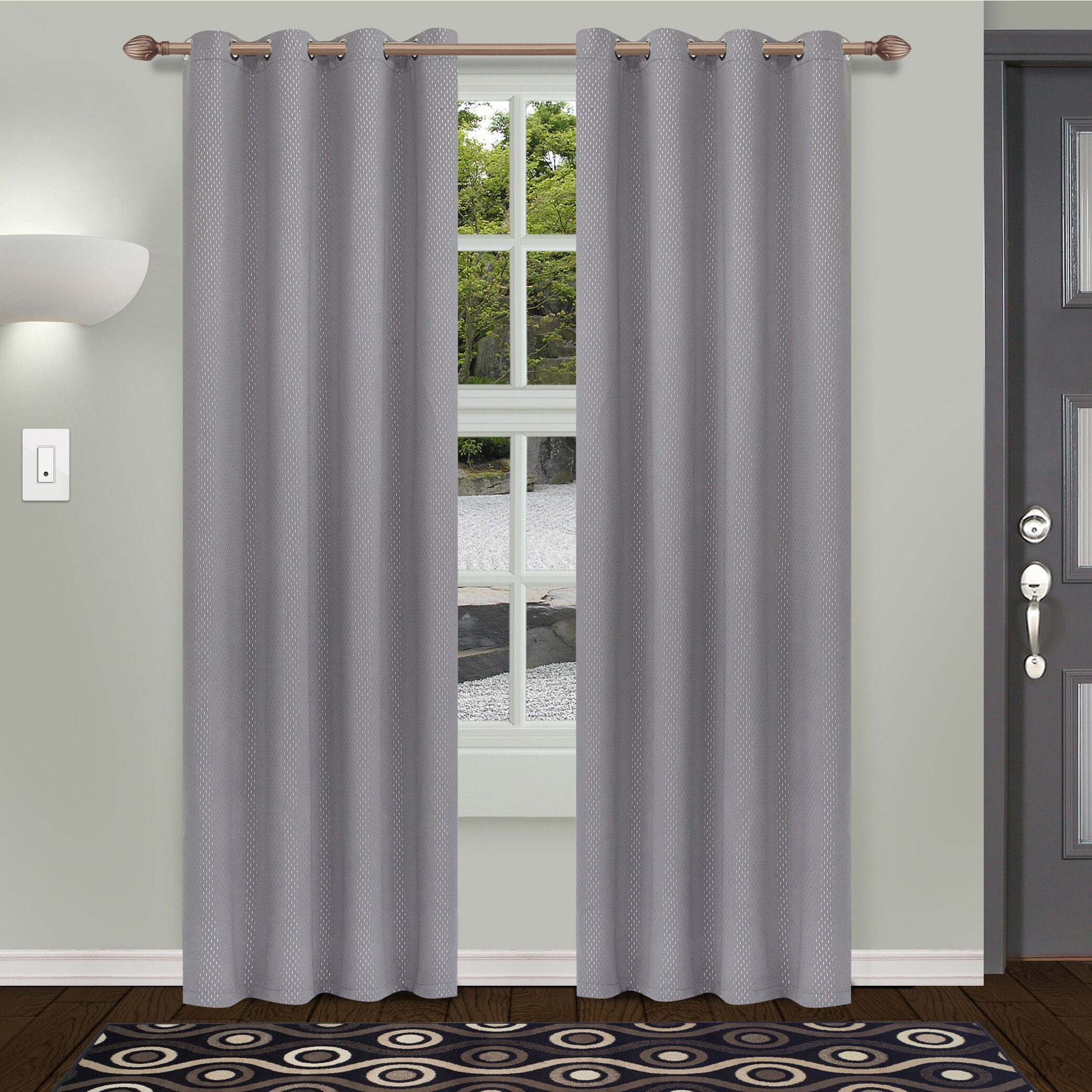 Shop Superior Shimmer Insulated Thermal Blackout Grommet Curtain