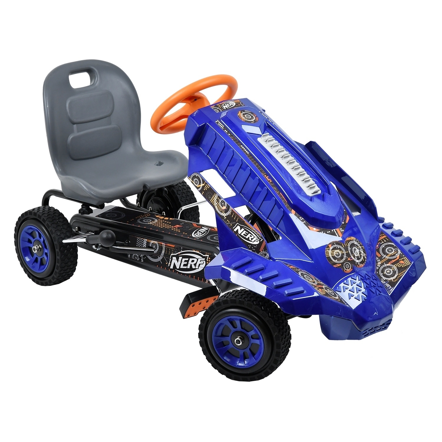 hauck nerf battle racer ride on pedal go kart