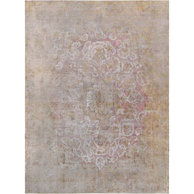 Vintage Overdyes Collection Hand-Knotted Wool Rug (9' 5" X 13' 1") - 9' x 13'