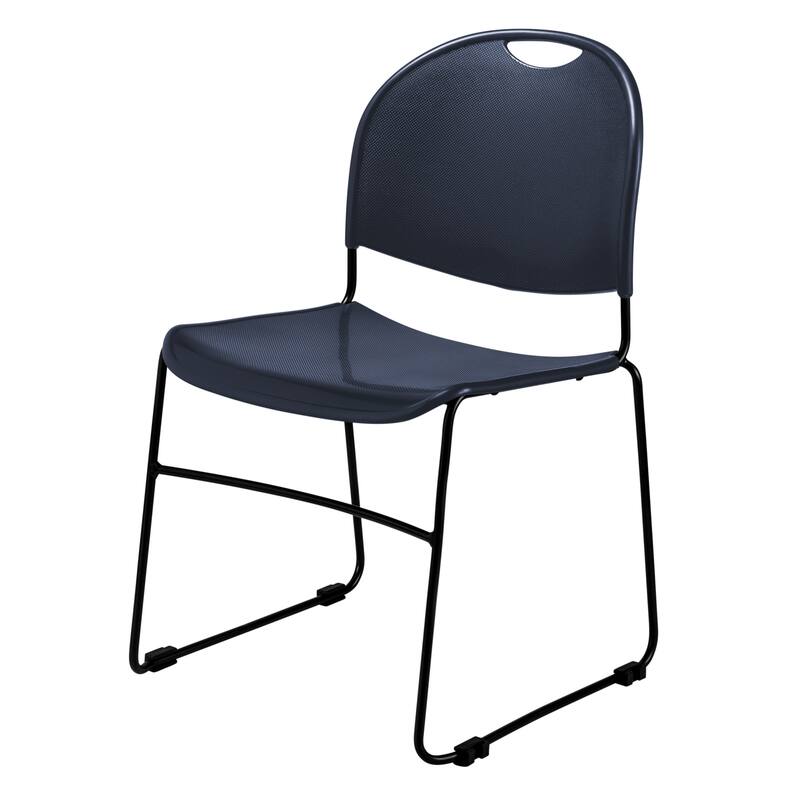 Commercialine Ultra-Compact Sled Base Stack Chair Pack of 4