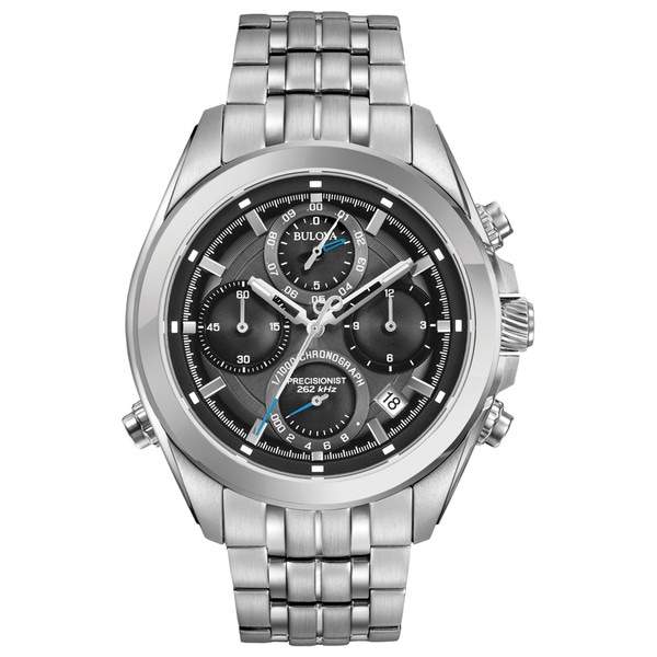 Bulova Men's 96B260 Precisionist Chronograph Stainless Bracelet Watch - N/A