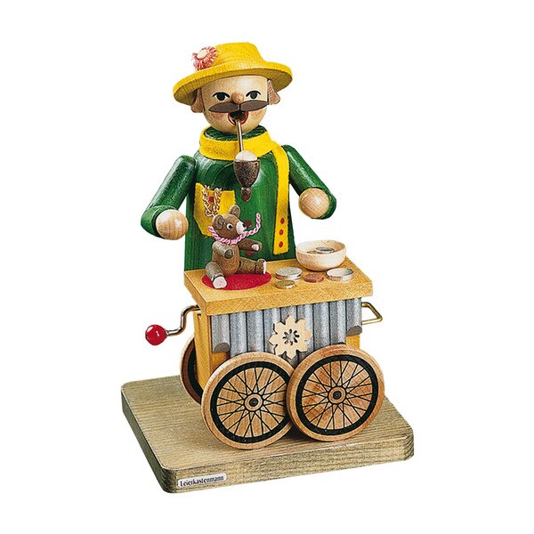 Alexander Taron Richard Glaesser Incense Burner - Organ Player - 7"H x 4.5"W x 4.5"D